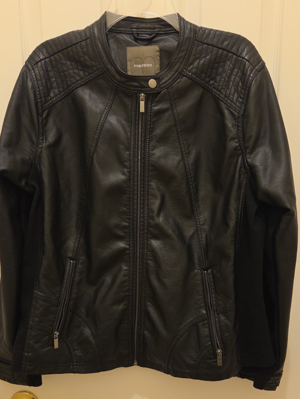 Maurices Women's Black Moto Jacket Like New